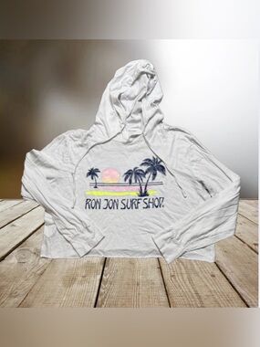 Ron Jon Cropped Pullover Hoodie